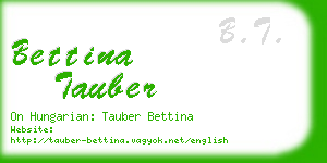 bettina tauber business card